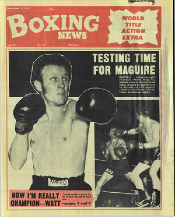 Boxing News magazine  25.11.1977 Download pdf